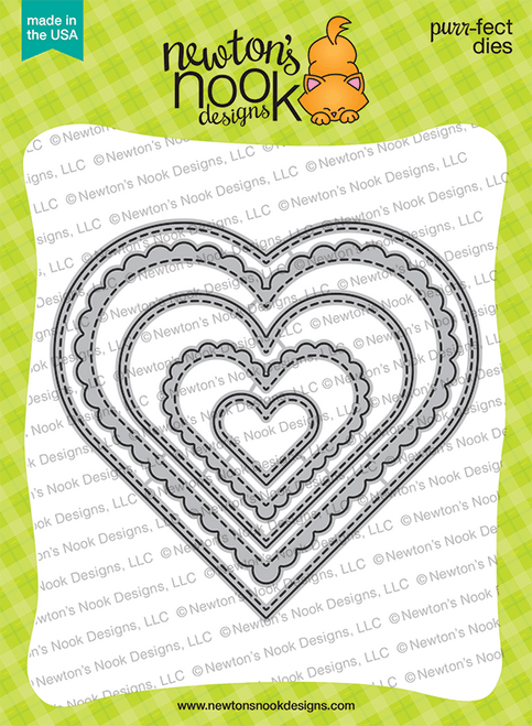 Heart Frames Die Set ©2021 Newton's Nook Designs