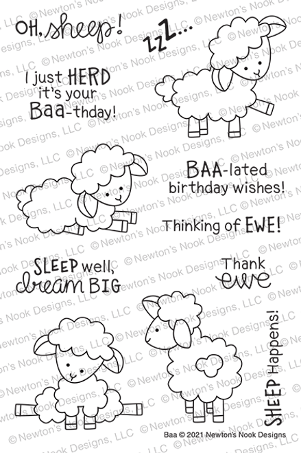 Baa Stamp Set ©2021 Newton's Nook Designs