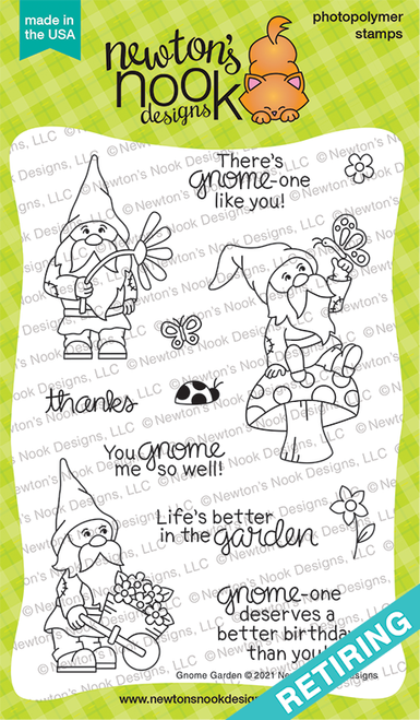 Gnome Garden  Stamp Set ©2021 Newton's Nook Designs
