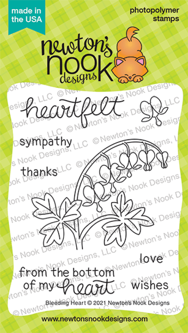 Bleeding Heart Stamp Set ©2021 Newton's Nook Designs