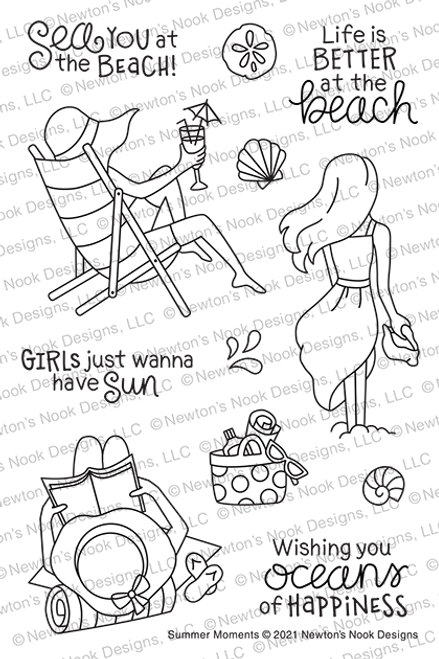 Summer Moments Stamp Set ©2021 Newton's Nook Designs