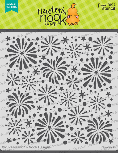 Fireworks Stencil ©2021 Newton's Nook Designs