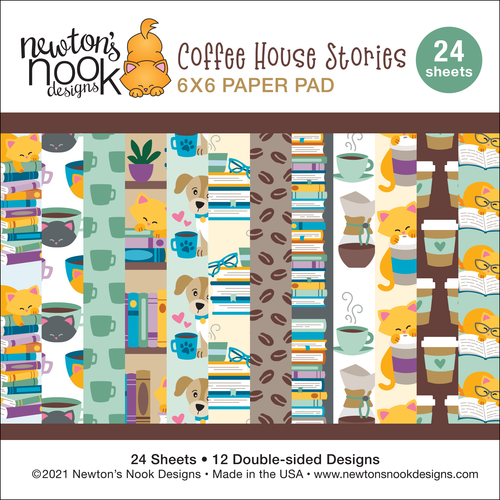  Coffee House Stories Paper Pad ©2021 Newton's Nook Designs