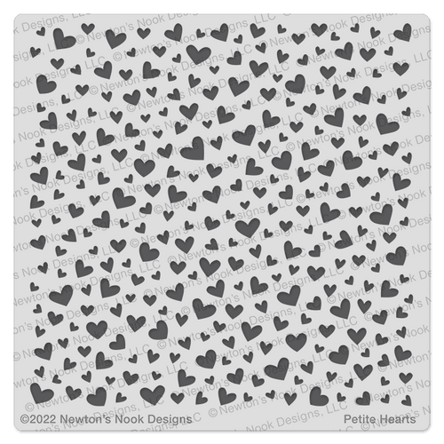 Petite Hearts Stencil ©2022 Newton's Nook Designs