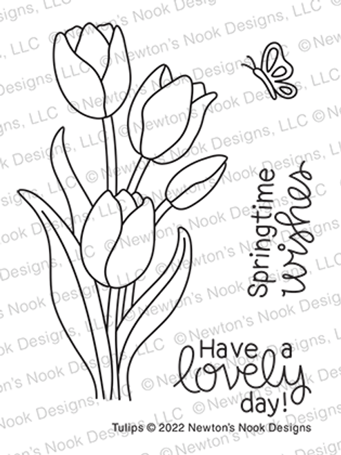 Tulips Stamp Set ©2022 Newton's Nook Designs