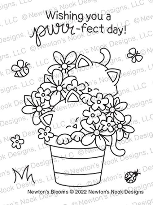 Newton's Blooms Stamp Set ©2022 Newton's Nook Designs