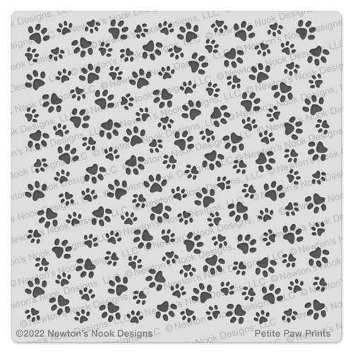 Petite Paw Prints Stencil ©2022 Newton's Nook Designs