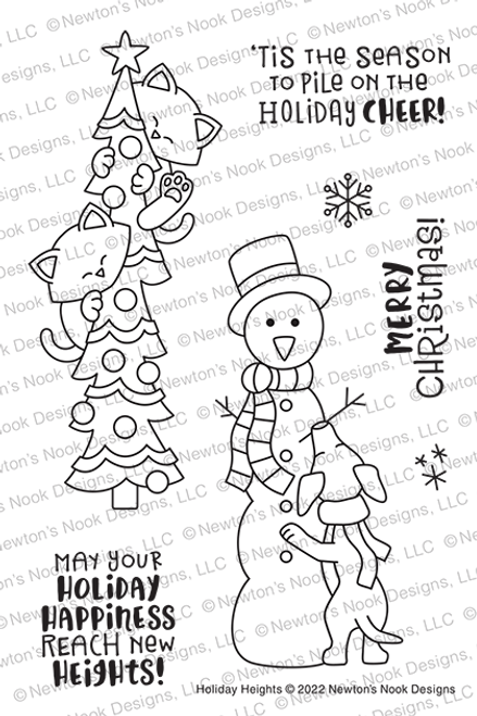 Holiday Heights Stamp Set ©2022 Newton's Nook Designs