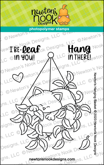 Newton's Hanging Basket Stamp Set ©2023 Newton's Nook Designs