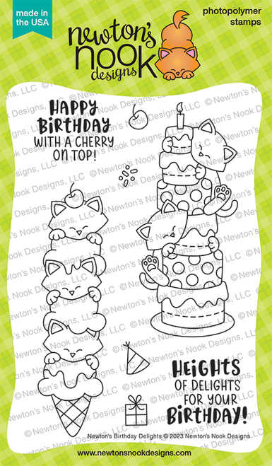 Newton's Birthday Delights Stamp Set ©2023 Newton's Nook Designs