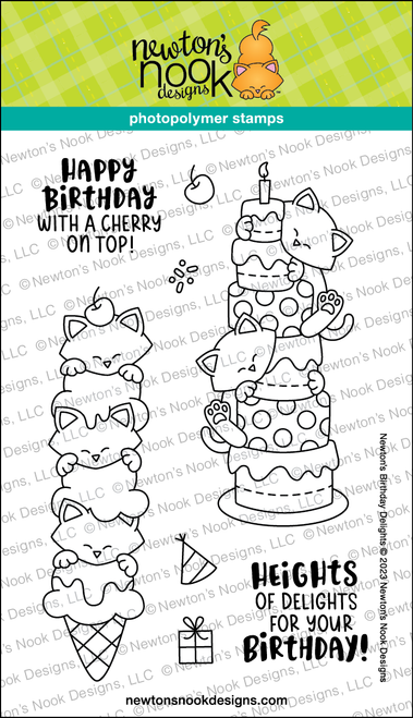 Newton's Birthday Delights Stamp Set ©2023 Newton's Nook Designs