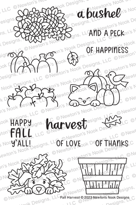 Fall Harvest Stamp Set ©2023 Newton's Nook Designs