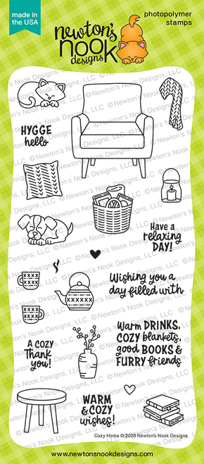 Cozy Home Stamp Set ©2023 Newton's Nook Designs