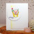 Bunny "Hoppy" Day Card | Bunny Hop | 3x4 photopolymer Stamp Set | ©2015 Newton's Nook Designs