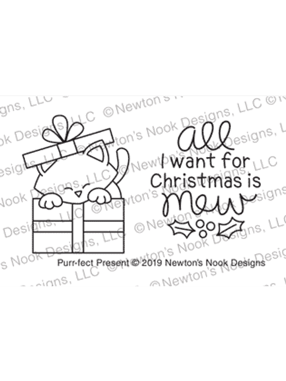 Purr-fect Present Stamp Set ©2019 Newton's Nook Designs