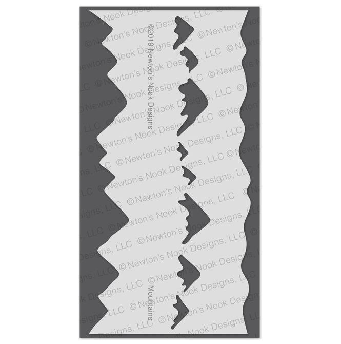 Mountains Stencil - Newton's Nook Designs