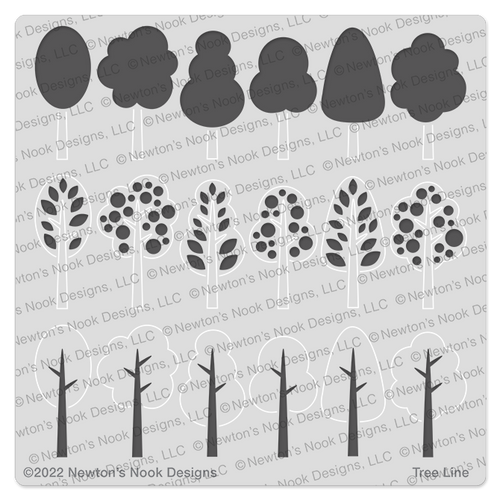 Tropical Leaves Stencil - Newton's Nook Designs