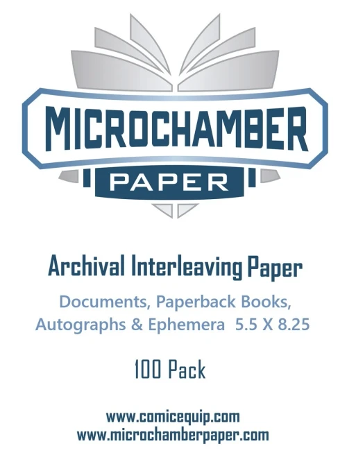 MicroChamber Preservation Sheets 5.5" × 8.25" for Documents, Paperback Books, Autographs & Ephemera
