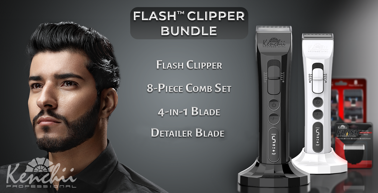 新品！KESHI 「WANTCHU」7inch Kenchii Flash™ Digital Cordless Clipper | Bundle - Kenchii Beauty