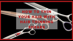 How To Thin Your Hair With Hair Thinning Shears Kenchii Beauty