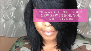 20 Ways to Rock Your New Sew In Bob, You Will Love #5