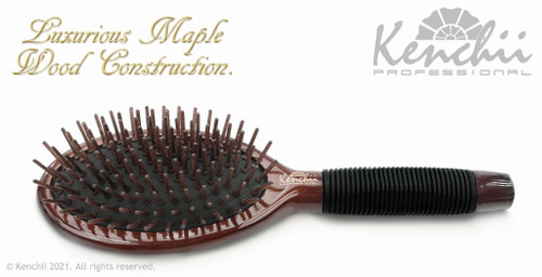 Large Wood Pin Brush - top
