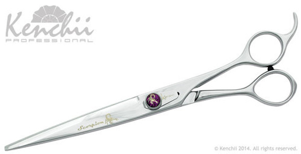 Kenchii Scorpion™ 8.0-inch curved hair shears.