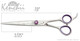 Kenchii Scorpion™ 7.0-inch curved hair scissor measurements. Kenchii Scorpion™ 7.0-inch curved hair scissor measurements.