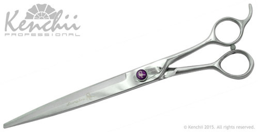 Kenchii Scorpion™ 9.0-inch curved hair scissor. Kenchii Scorpion™ 9.0-inch curved hair scissor.