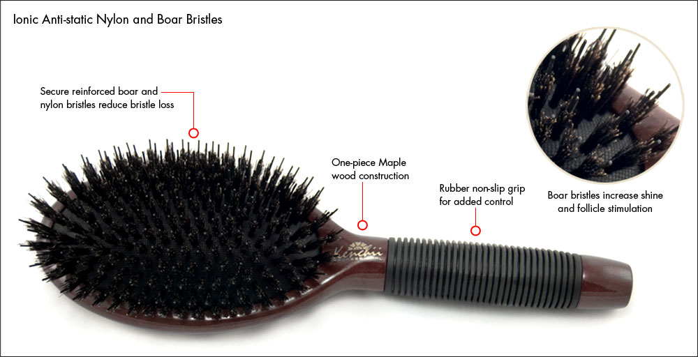 nylon and boar bristle brush