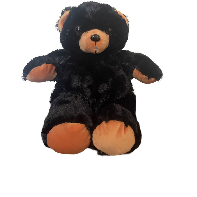 Wholesale Unstuffed Black and Tan Bear