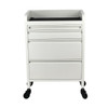 Joiken Fusion PLUS White 4 Drawer Hairdressing Beauty Trolley - Click'n Clean Castor Wheels