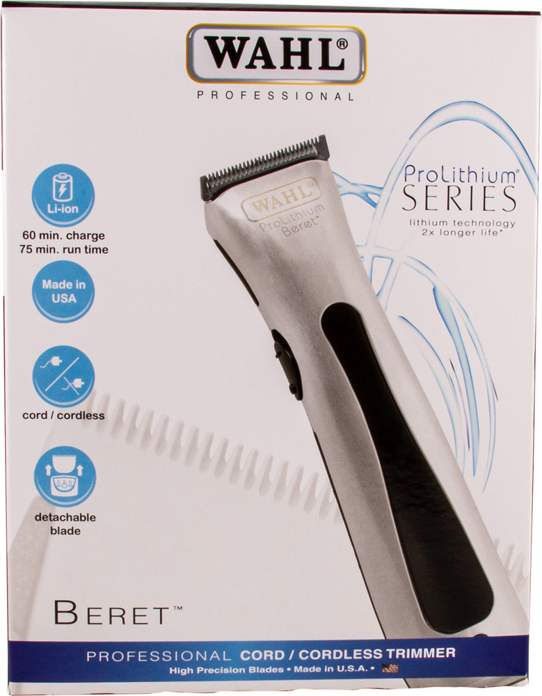 Wahl Beret Pro Lithium Silver -Trimmer - Belleza