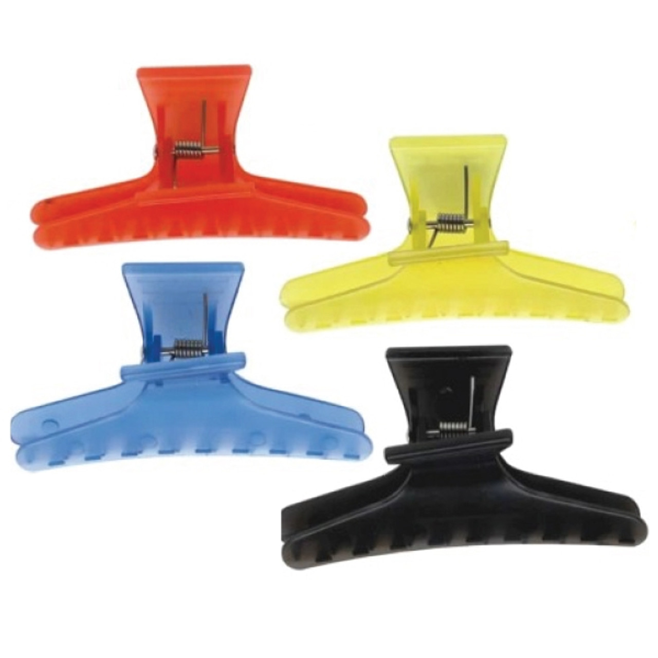 Butterfly Clips Large Fluro 12 Packet Belleza