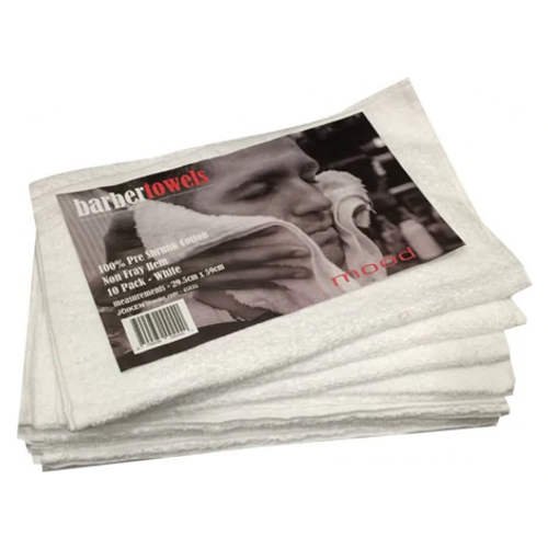 Barber Towels - White 10 Pack