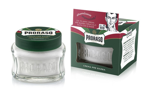 Proraso Pre Shave Cream, green with eucalyptus and menthol 100ml