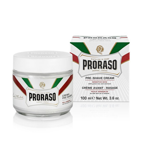 Proraso Pre Shave Cream, white with oatmeal for sensitive skin 100ml
