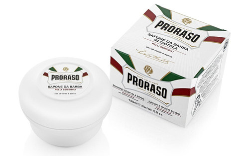 Proraso Shaving Cream in a mug with oatmeal & green tea for sensitve skin 150ml