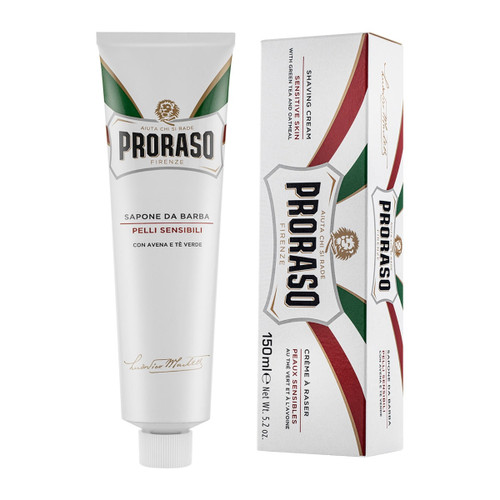 Proraso Shave Cream in a tube for sensitve skin with green tea 150ml