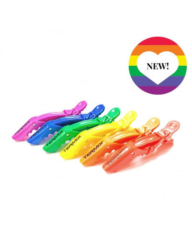 Alligator Clips Pride Pride Collection by Termix 6 Pack