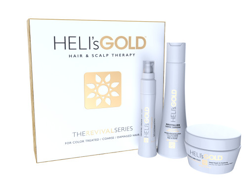 Heli'S Gold Revival Series Launch Offer - For Dry, Damaged, Coarse Hair
