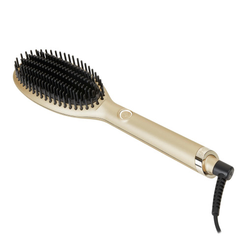 GHD Glide Hair Straightener Brush in Champagne Gold