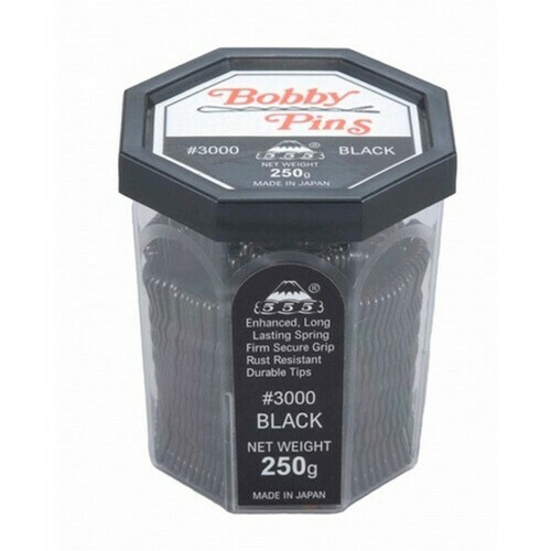 555 Bobby Pins  2" Black 200gm