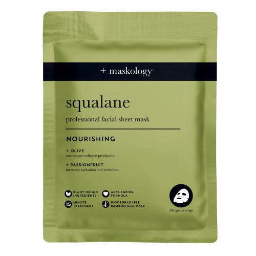 maskology squalane professional facial sheet mask