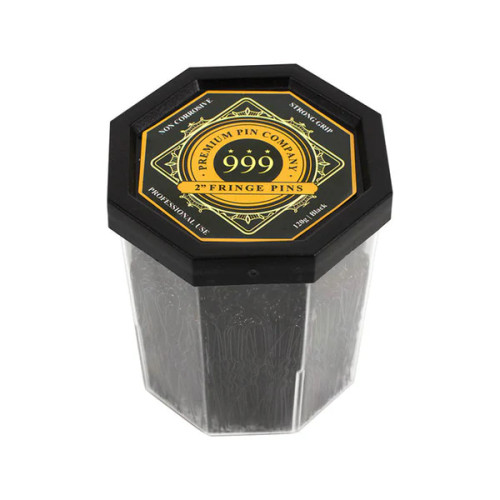 999 Fringe Pin Black 2 Inch