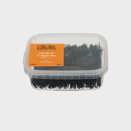 Glide Pin Me Up Ripple Pins Black 3 Inch