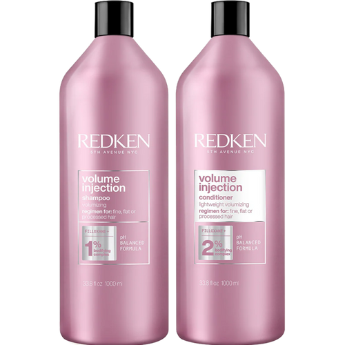Redken Volume Injection Shampoo & Conditioner Litre Duo Redken Volume Injection Shampoo & Conditioner Litre Duo