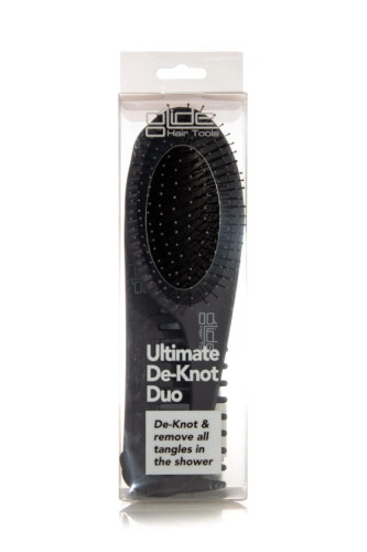 Glide Ultimate De-Knot Detangling Brush & Comb Duo Black Glide Ultimate De-Knot Detangling Brush & Comb Duo Black