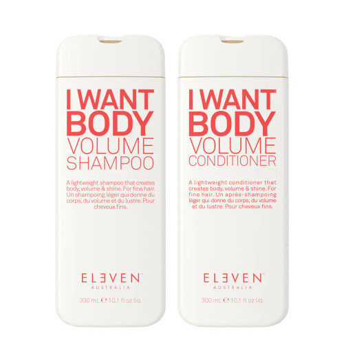 Eleven I Want Body Volume Shampoo & Conditioner 300ml Duo