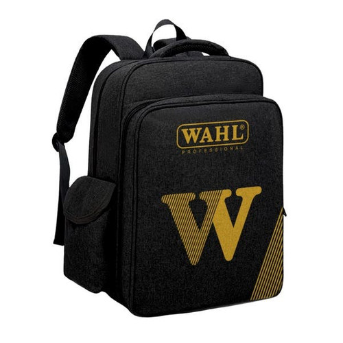 Wahl Black Backpack With Yellow Wahl Logo
